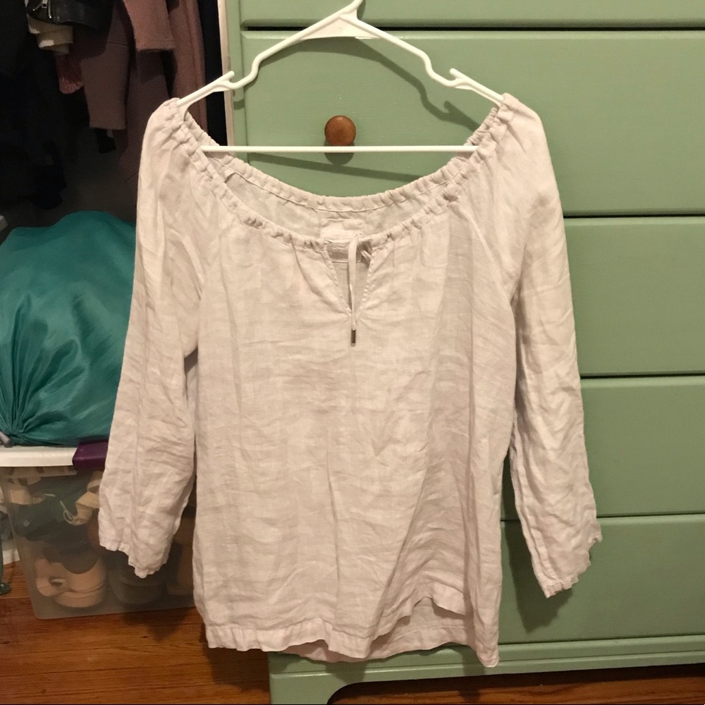 Linen blouse from France size medium